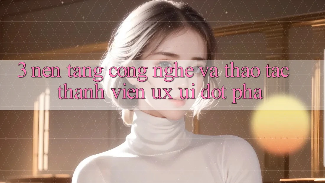 3. Nền Tảng Công Nghệ Và Thao tác Thành viên (UX/UI) Đột Phá
