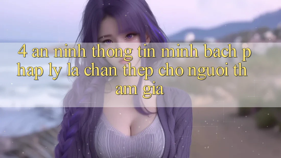 4. An ninh Thông Tin & Minh bạch Pháp Lý: Lá Chắn Thép Cho Người tham gia 4. An ninh Thông Tin & Minh bạch Pháp Lý: Lá Chắn Thép Cho Người tham gia