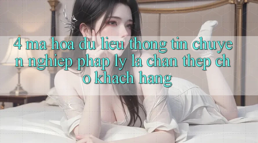 4. Mã hóa dữ liệu Thông Tin & Chuyên nghiệp Pháp Lý: Lá Chắn Thép Cho Khách hàng