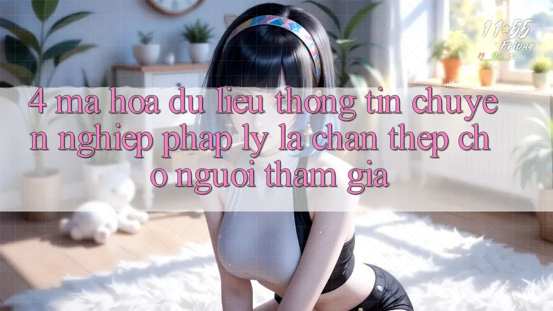 4. Mã hóa dữ liệu Thông Tin & Chuyên nghiệp Pháp Lý: Lá Chắn Thép Cho Người tham gia