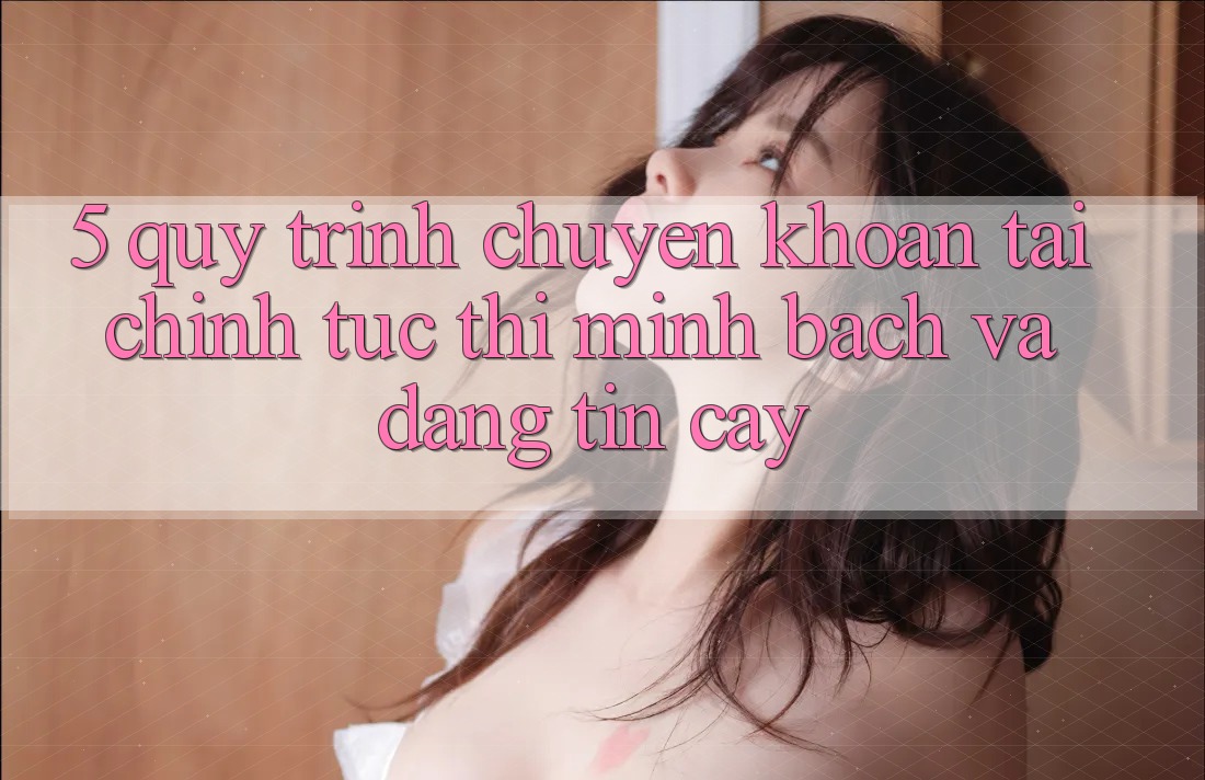 5. Quy Trình Chuyển khoản Tài Chính: Tức thì, Minh Bạch Và Đáng tin cậy