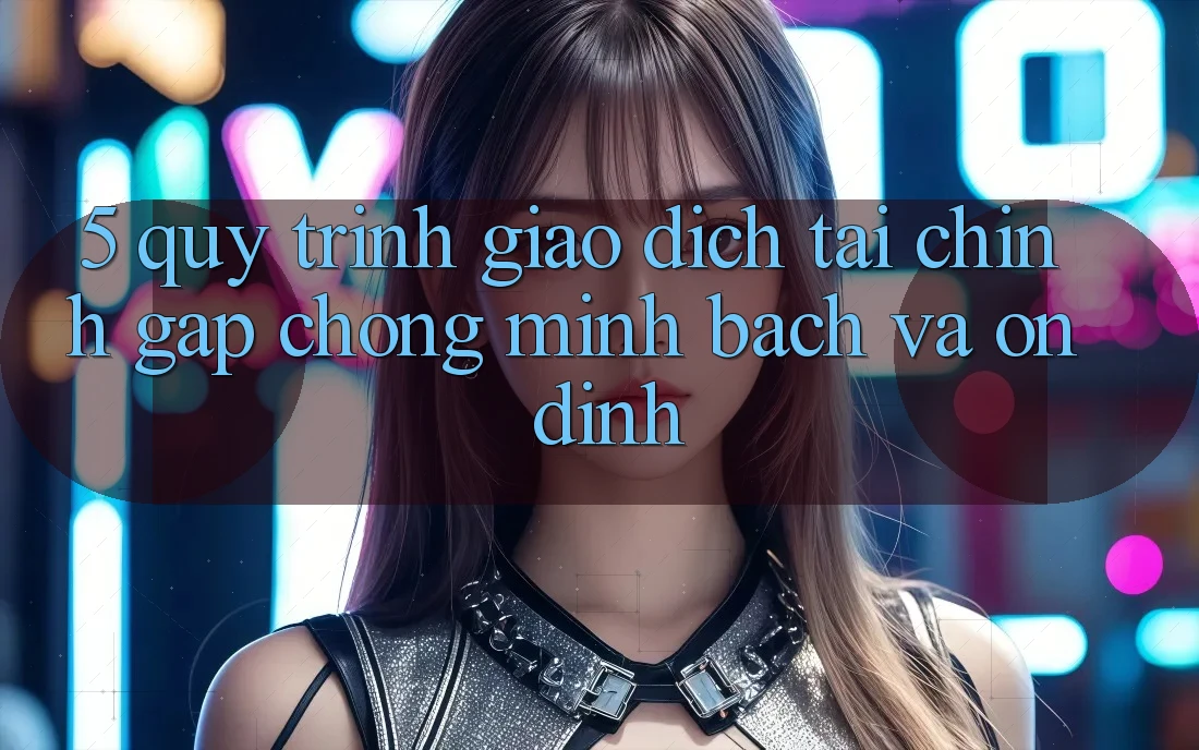 5. Quy Trình Giao Dịch Tài Chính: Gấp Chóng, Minh Bạch Và Ổn định