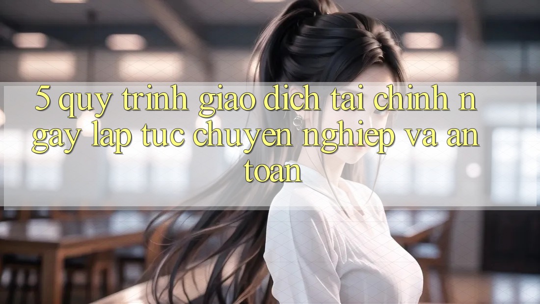 5. Quy Trình Giao Dịch Tài Chính: Ngay lập tức, Chuyên nghiệp Và An Toàn