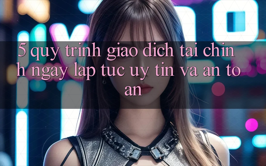 5. Quy Trình Giao Dịch Tài Chính: Ngay lập tức, Uy tín Và An Toàn