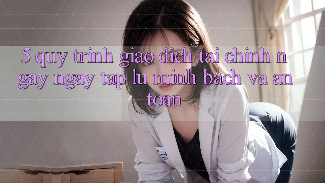 5. Quy Trình Giao Dịch Tài Chính: Ngay ngay tắp lự, Minh Bạch Và An toàn