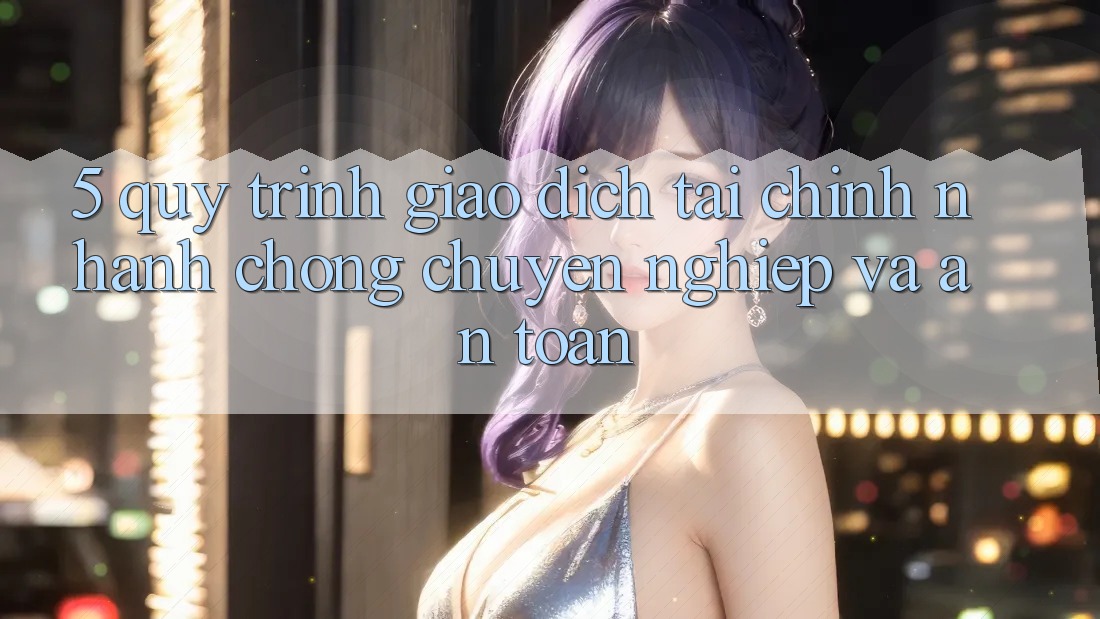 5. Quy Trình Giao Dịch Tài Chính: Nhanh Chóng, Chuyên nghiệp Và An Toàn 5. Quy Trình Giao Dịch Tài Chính: Nhanh Chóng, Chuyên nghiệp Và An Toàn