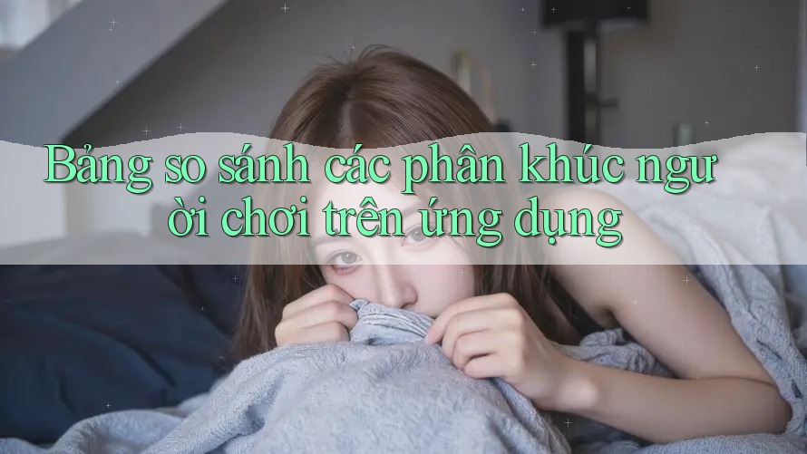 Bảng so sánh các phân khúc người chơi trên ứng dụng