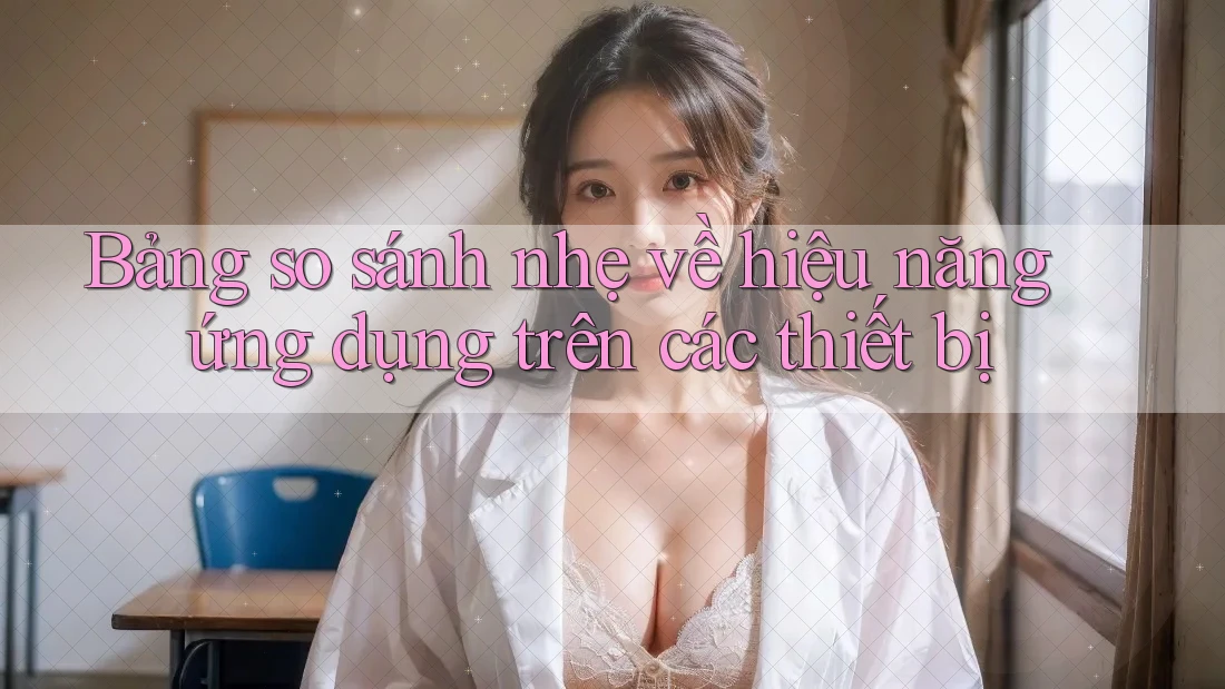 Bảng so sánh nhẹ về hiệu năng ứng dụng trên các thiết bị Bảng so sánh nhẹ về hiệu năng ứng dụng trên các thiết bị