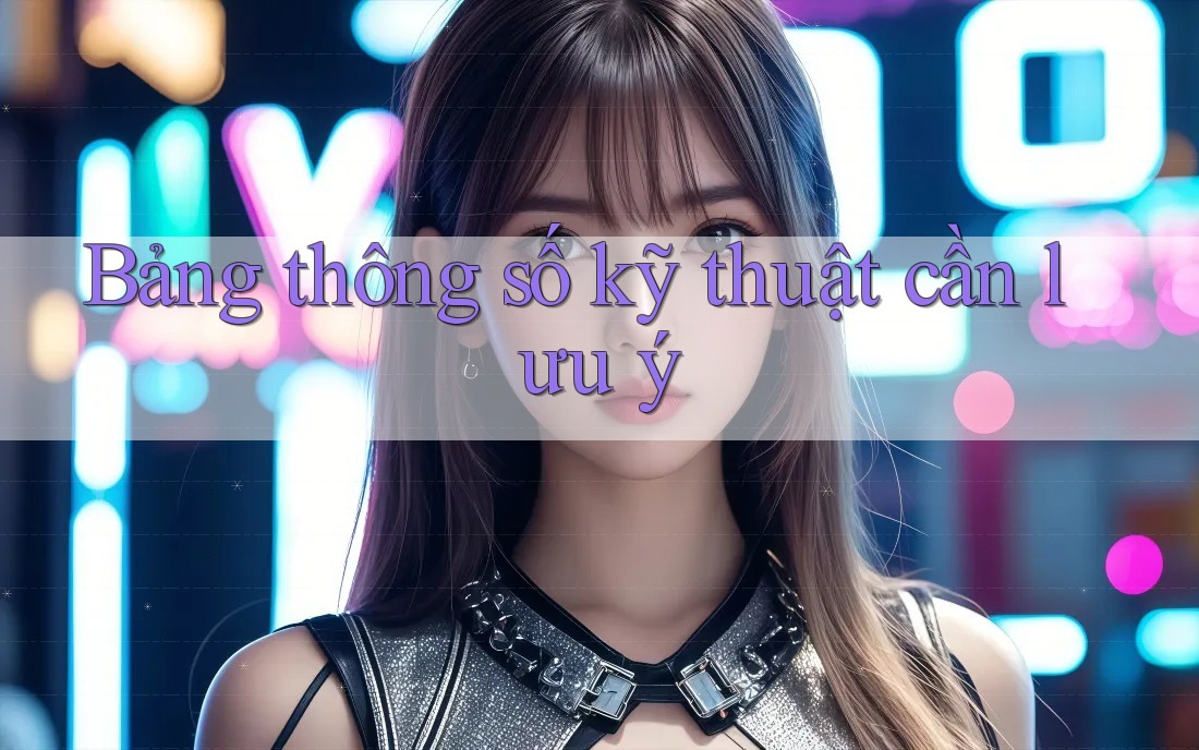 Bảng thông số kỹ thuật cần lưu ý