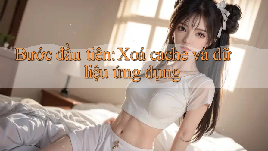Bước đầu tiên: Xoá cache và dữ liệu ứng dụng