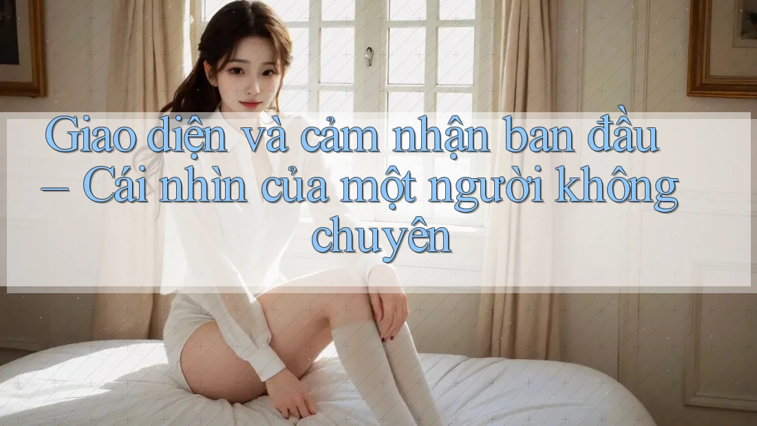 Giao diện và cảm nhận ban đầu – Cái nhìn của một người không chuyên Giao diện và cảm nhận ban đầu – Cái nhìn của một người không chuyên