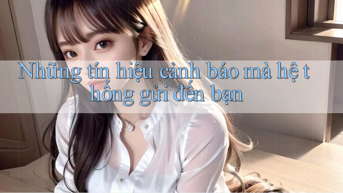Những tín hiệu cảnh báo mà hệ thống gửi đến bạn