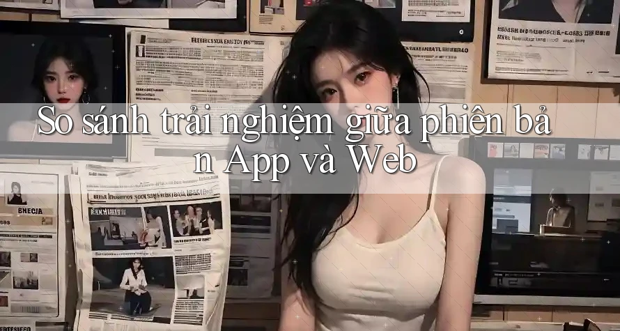 So sánh trải nghiệm giữa phiên bản App và Web So sánh trải nghiệm giữa phiên bản App và Web