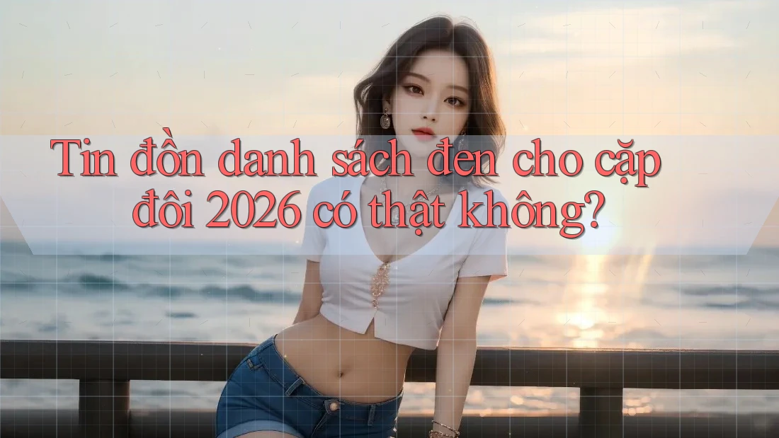 Tin đồn danh sách đen cho cặp đôi 2026 có thật không?