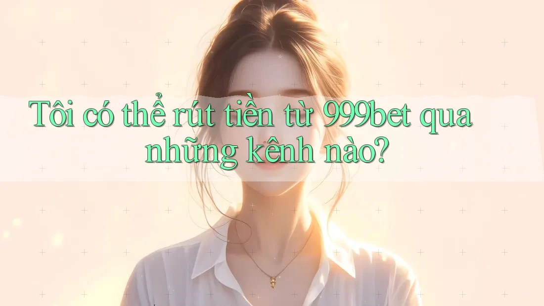 Tôi có thể rút tiền từ 999bet qua những kênh nào?