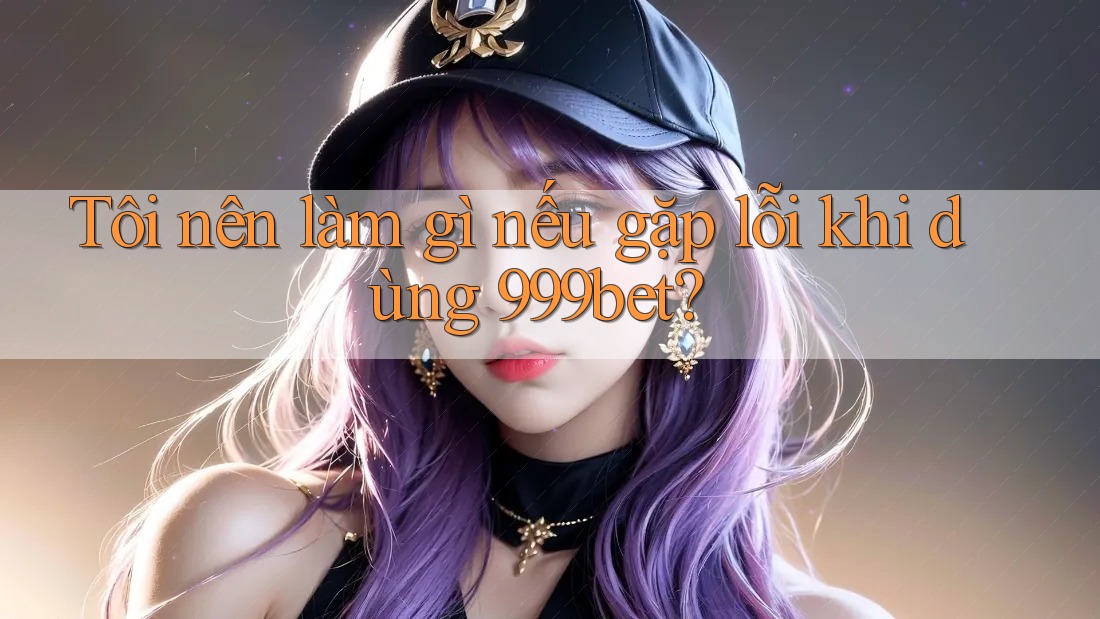 Tôi nên làm gì nếu gặp lỗi khi dùng 999bet?